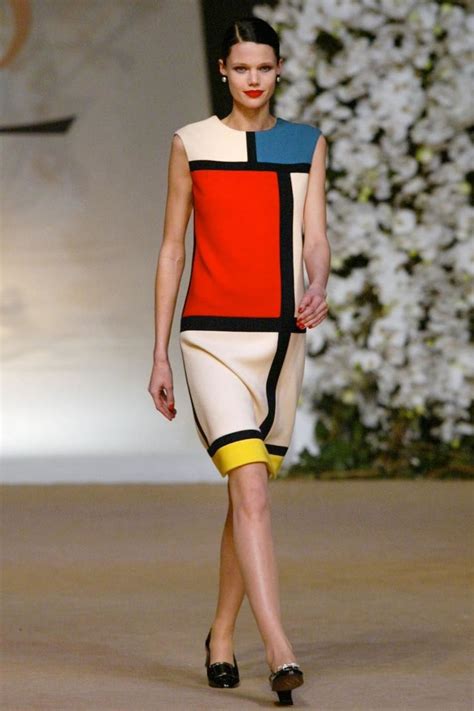 yves saint laurent mondrian dress